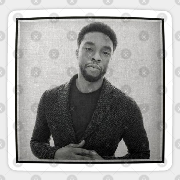 Chadwick Boseman Pillow Sticker by lahuwasi